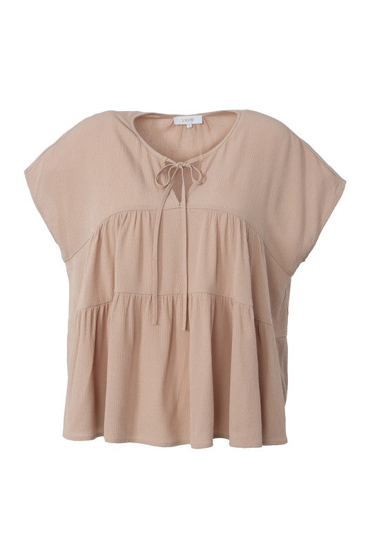 A line tiered blouse